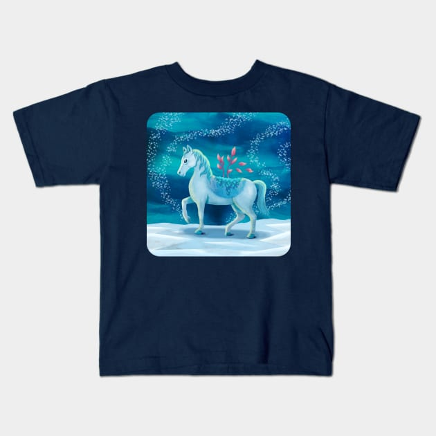 Icy Blue Kids T-Shirt by DearTreehouse